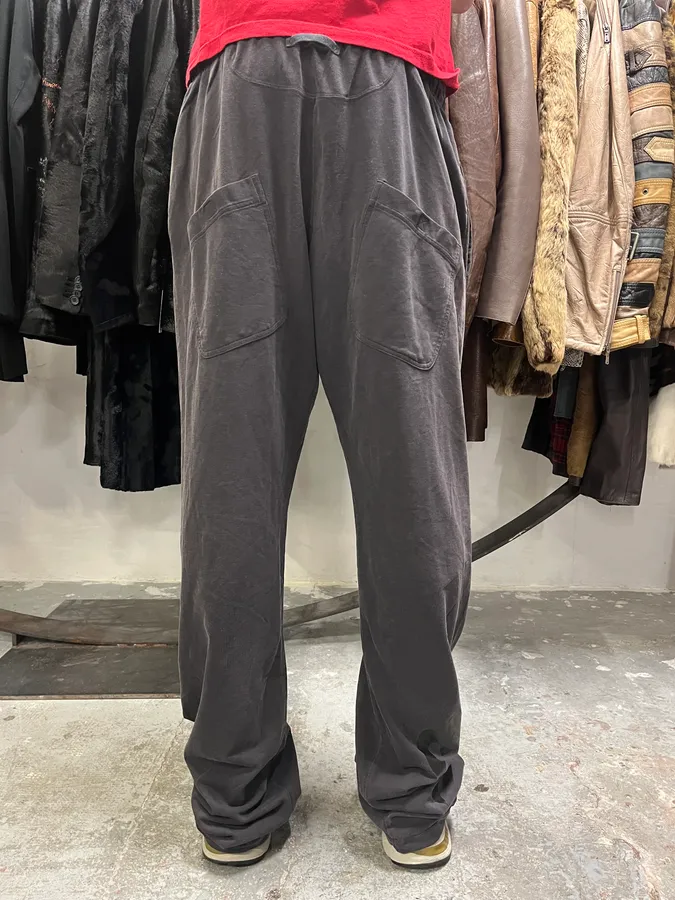 SS2006 Yohji Yamamoto Y-3 Adidas Faded Black Sweatpant - Image 3