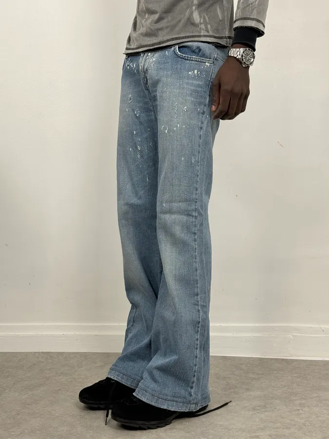 SS2007 Cavalli Blue Arabic Influence Denim Jeans - Image 3