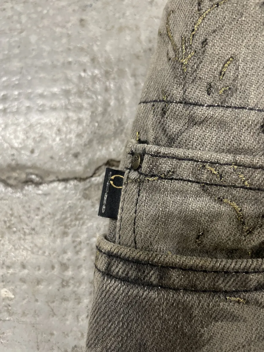 SS2007 Cavalli Nature Grey Eden Safari Denim Jeans - Image 10