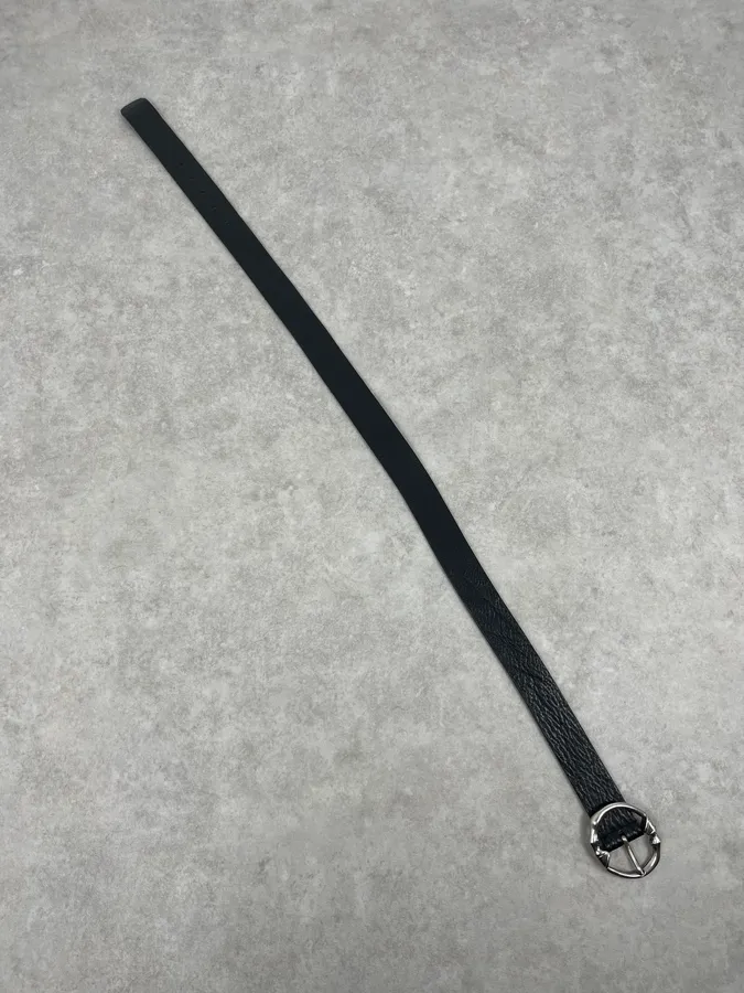 SS2007 Gucci Black Buckle Leather Belt by Frida Giannini - Image 10