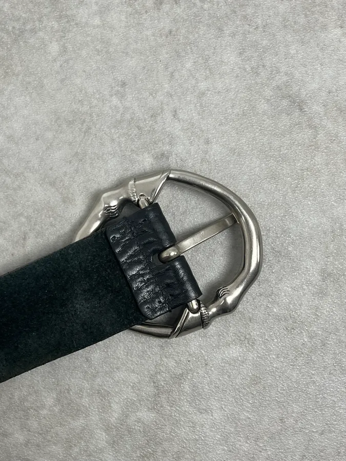 SS2007 Gucci Black Buckle Leather Belt by Frida Giannini - Image 6