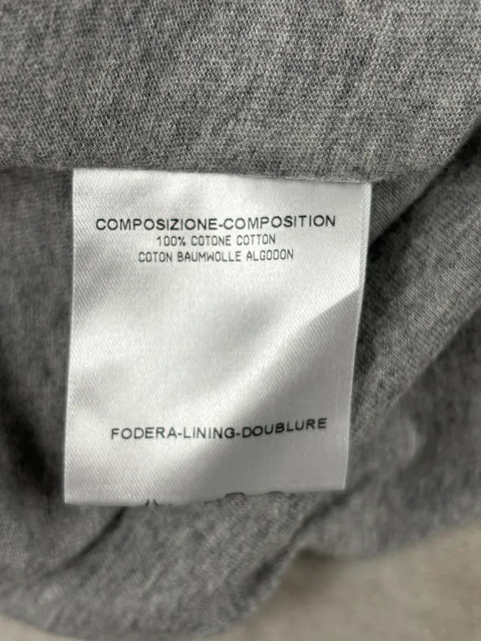 SS2007 Gucci Grey Minimalist Longsleeve T-Shirt - Image 9