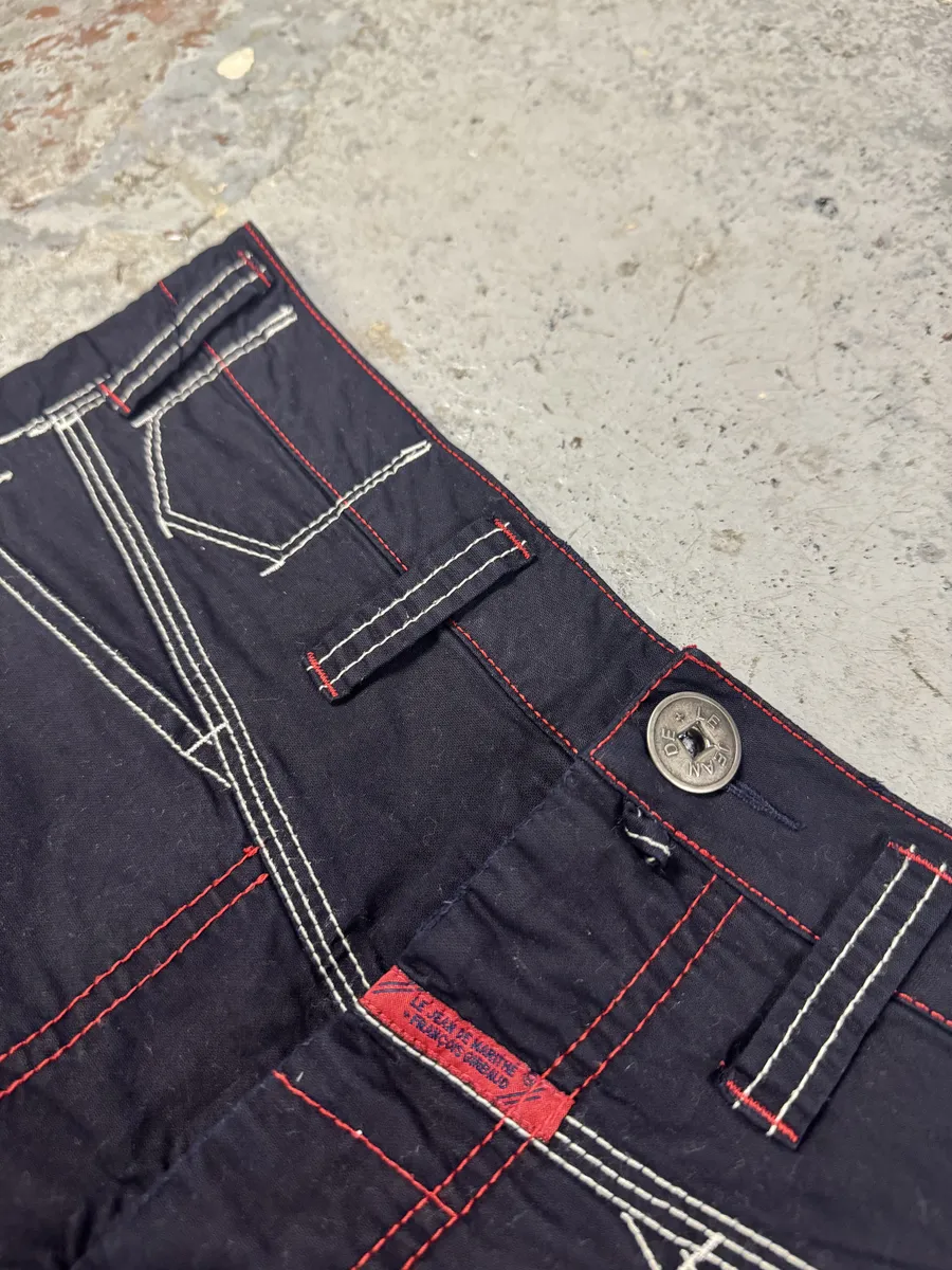 SS2007 Marithé + François Girbaud Navy Detailed Cozy Pants - Image 6
