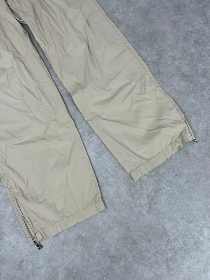 SS2007 Prada Beige Nylon Zip-Ankle Technical Cargo Pants - Image 11