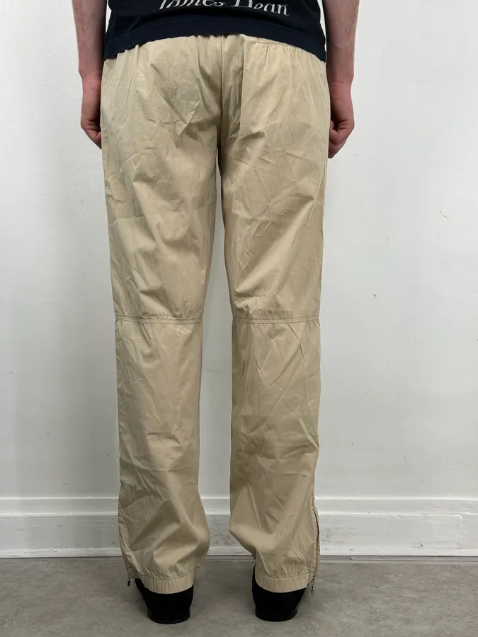 SS2007 Prada Beige Nylon Zip-Ankle Technical Cargo Pants - Image 4