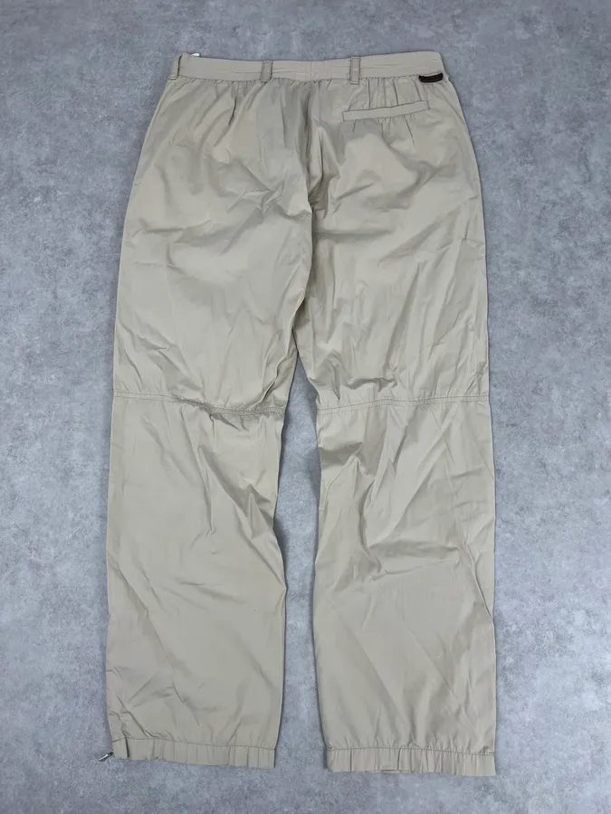 SS2007 Prada Beige Nylon Zip-Ankle Technical Cargo Pants - Image 7