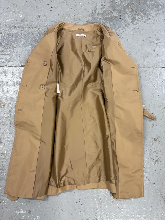 SS2007 Prada Beige Trench Coat Jacket - Image 5