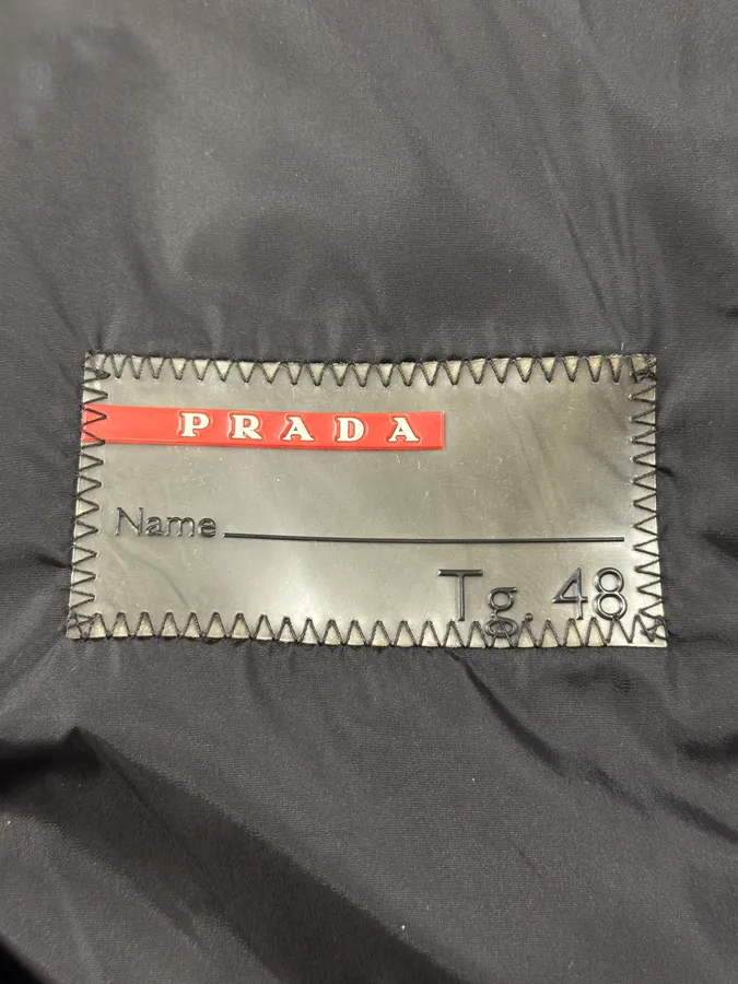 SS2007 Prada Black Nylon Bomber Jacket - Image 6