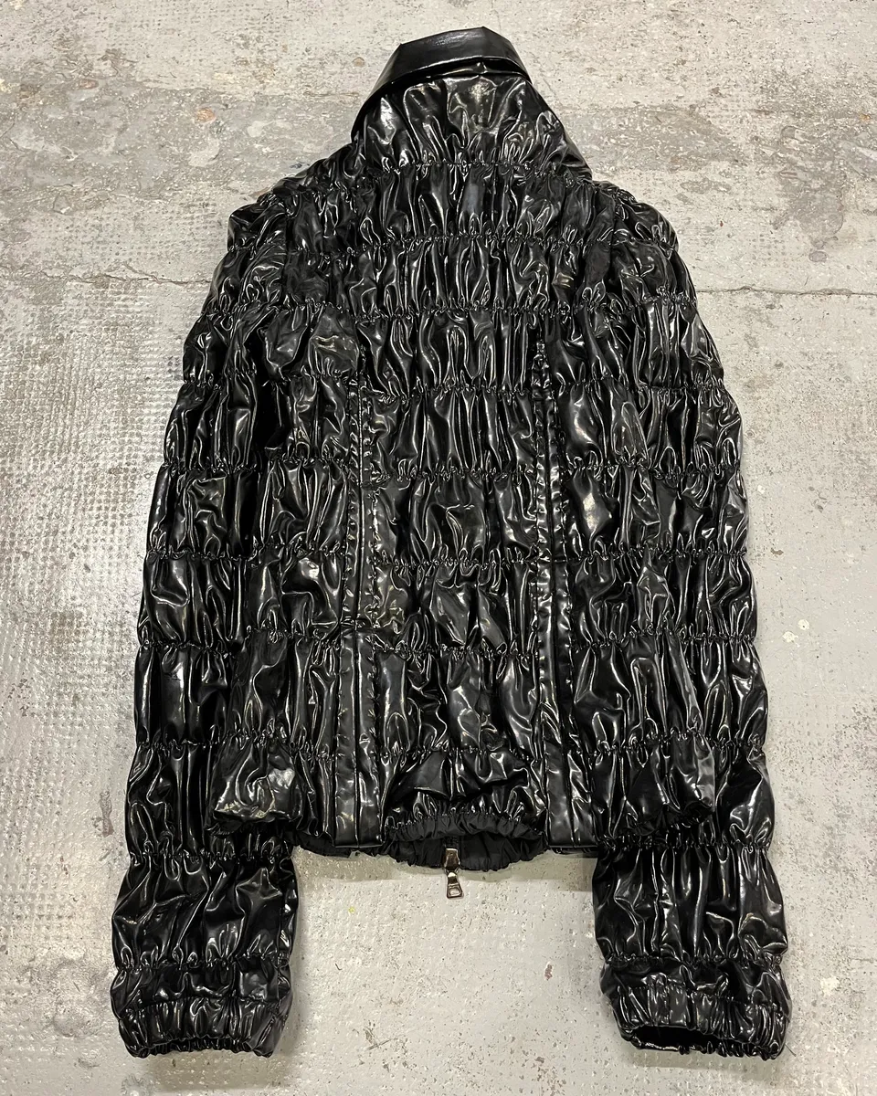 SS2007 Prada Black Reflectible Puffer Jacket - Image 7