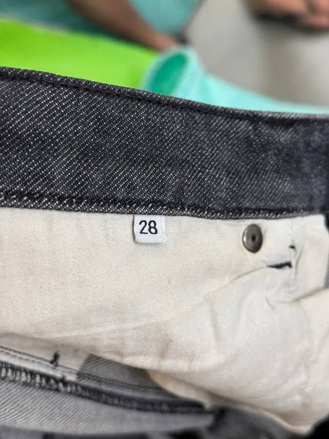 SS2007 Prada Black Waxed Denim Slim Jeans - Image 14