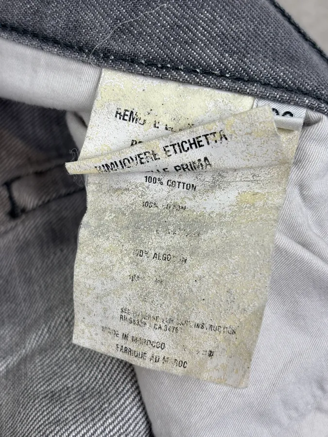 SS2007 Prada Cozy Grey Denim Jeans - Image 13