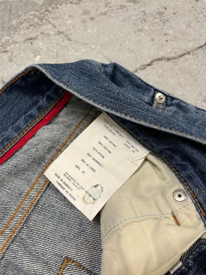 SS2007 Prada Faded Blue Denim Jeans - Image 12