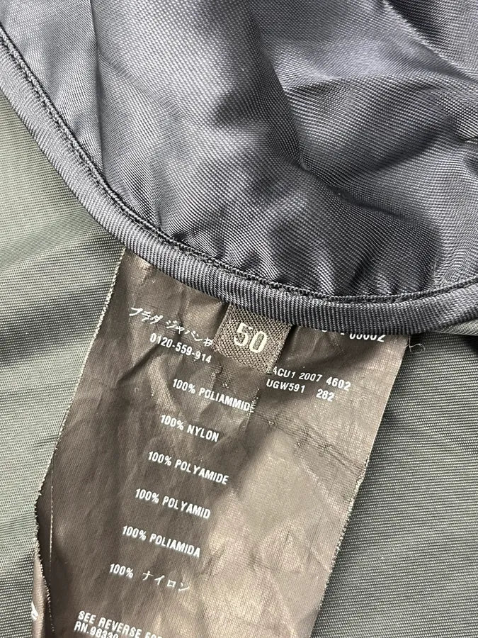 SS2007 Prada Fir Green Nylon Cargo Light Jacket - Image 12