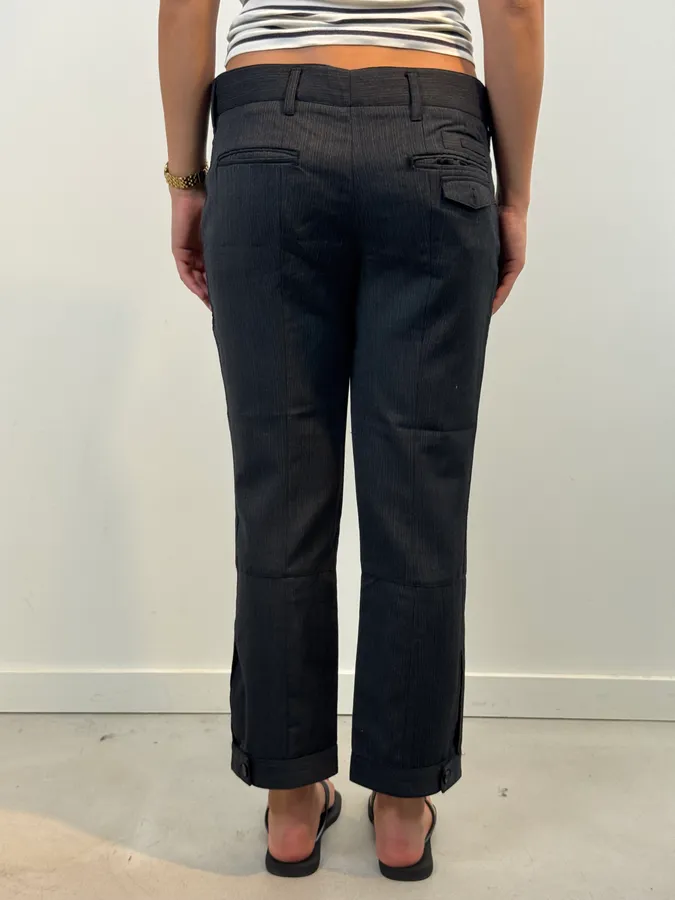 SS2007 Prada Grey Virgin Wool Tailored Pants - Image 4