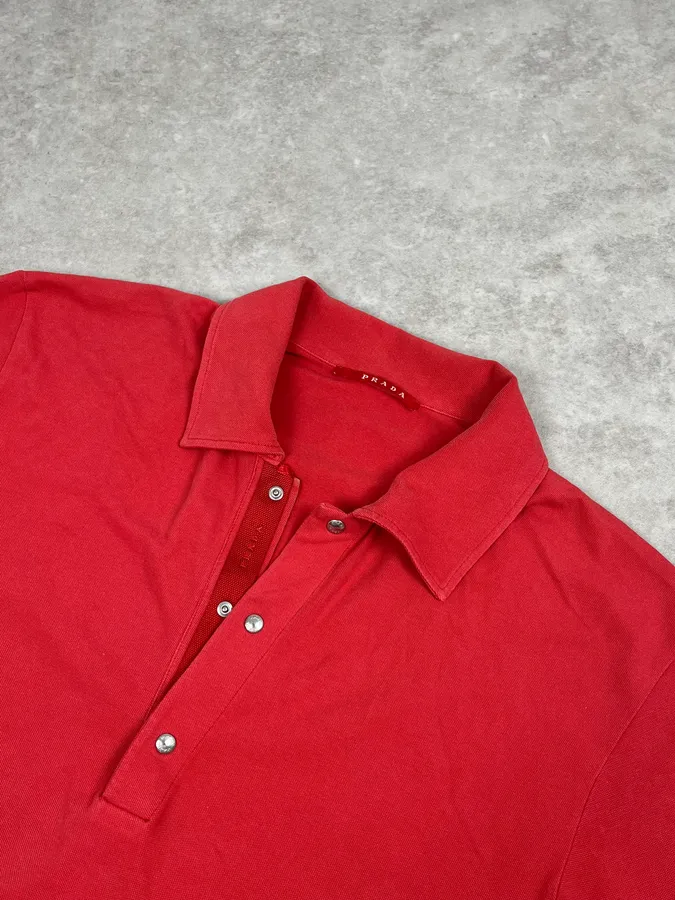 SS2007 Prada Red Polo - Image 5