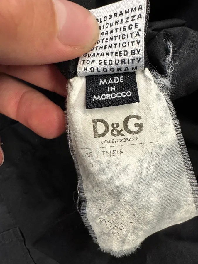 SS2008 Dolce & Gabbana Black Zip Cargo Shirt - Image 11