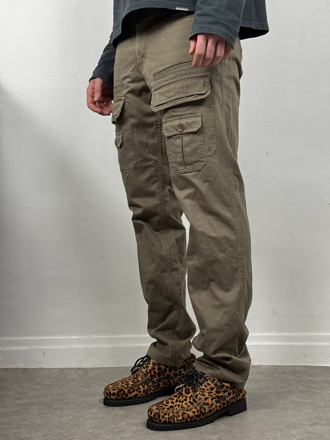 SS2008 Dolce & Gabbana Khaki Brown Cargo Utility Pants - Image 2