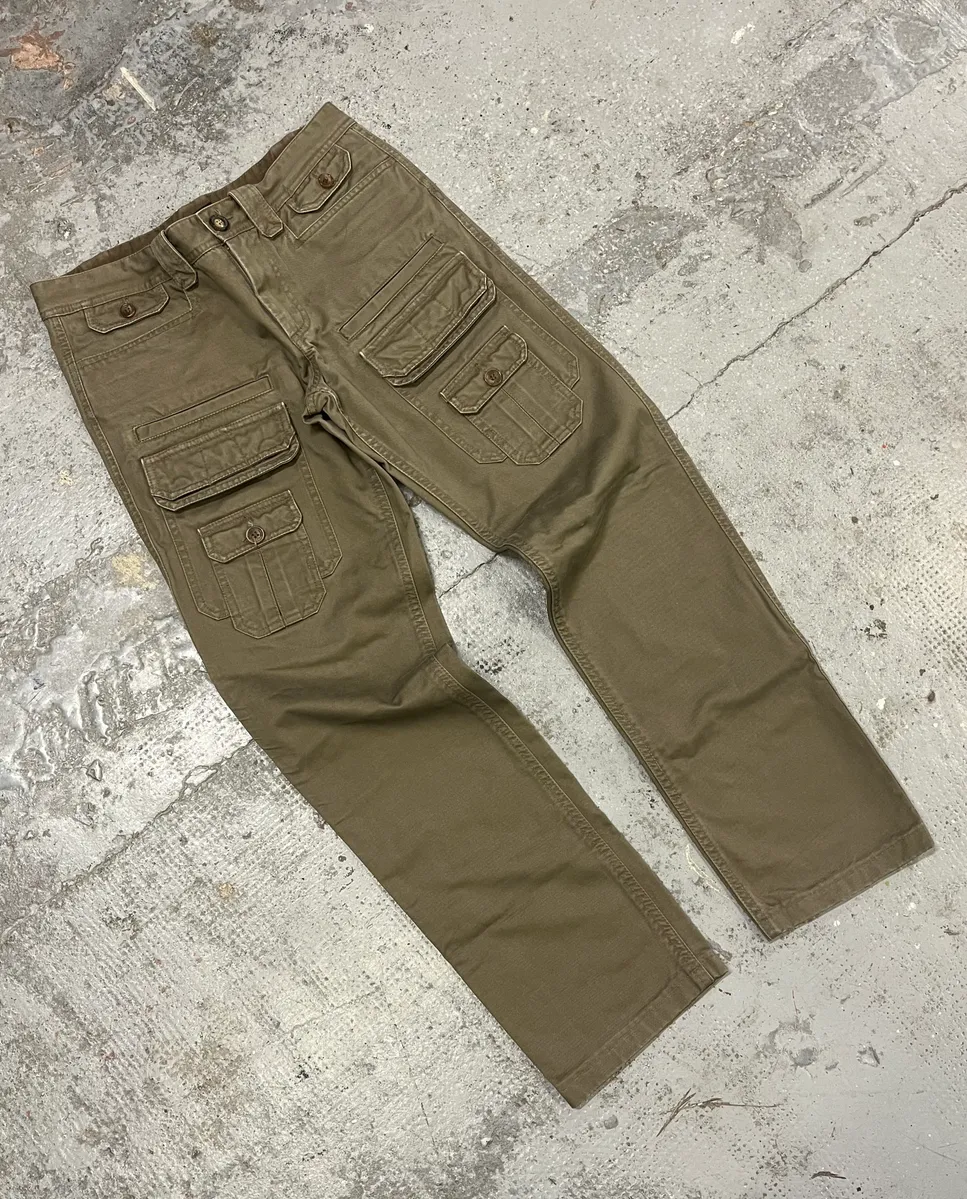 SS2008 Dolce & Gabbana Multi Pockets Khaki Green Pants - Image 5