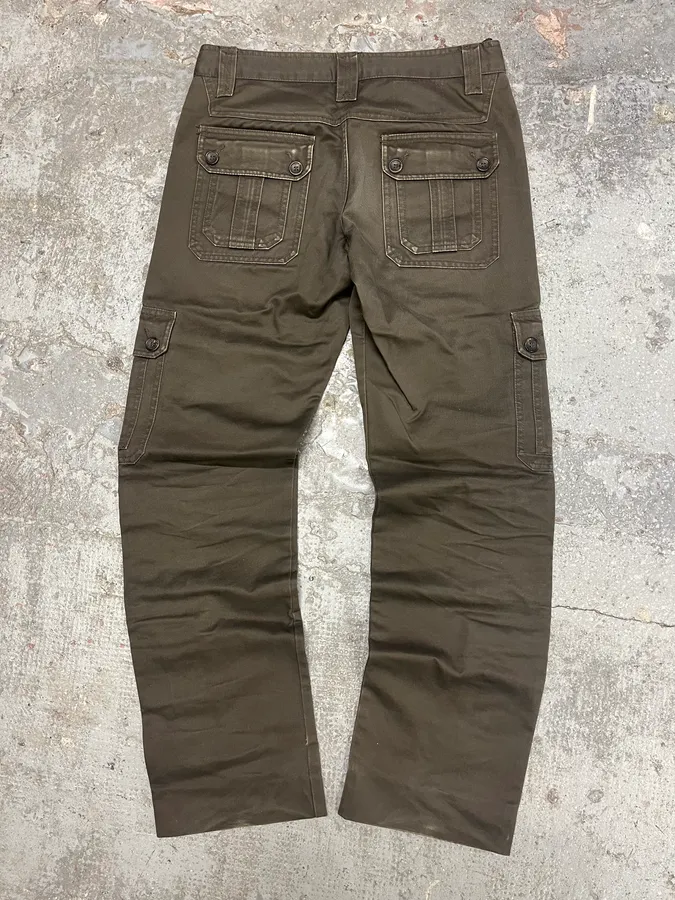 SS2008 Dolce & Gabbana Multi Pockets Olive Cargo Pants - Image 7