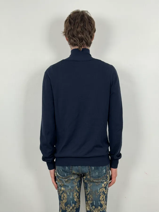 SS2008 Dolce & Gabbana Navy Wool Classy Cardigan - Image 3