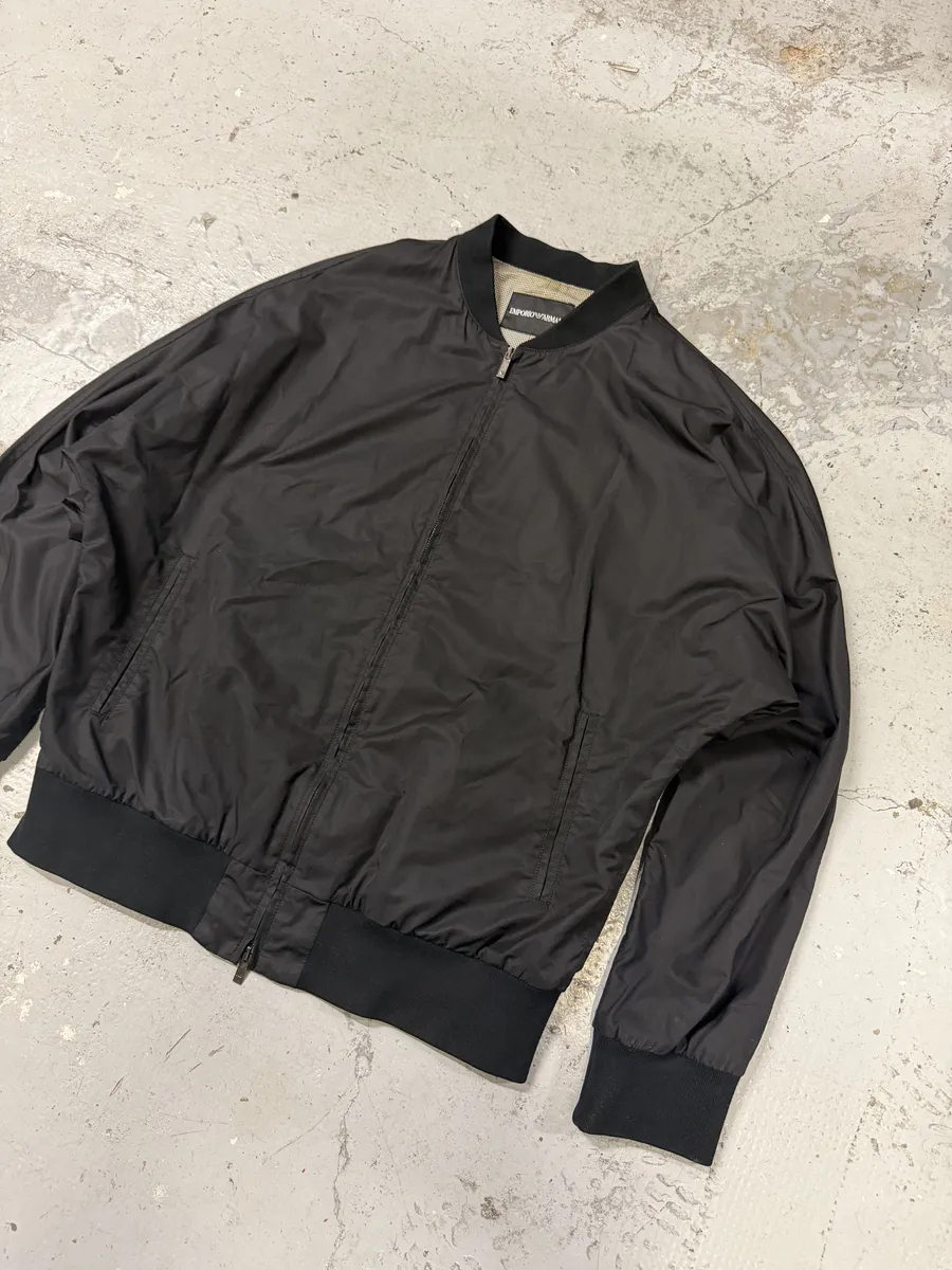 SS2008 Emporio Armani Black Minimalist Jacket - Image 6