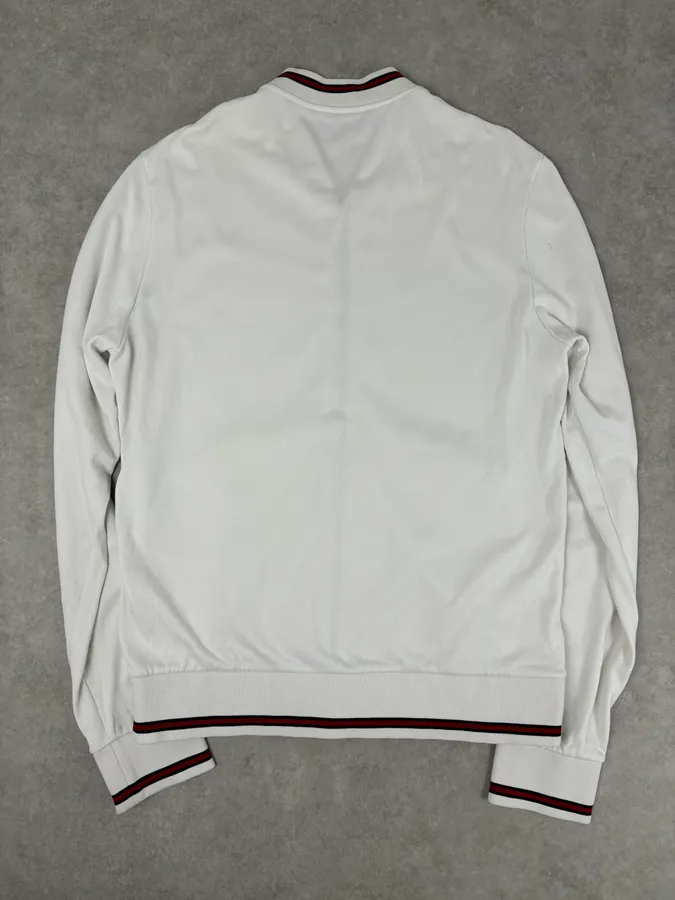 SS2008 Gucci White Signature Zip-Up Sweater by Frida Giannini - Image 5