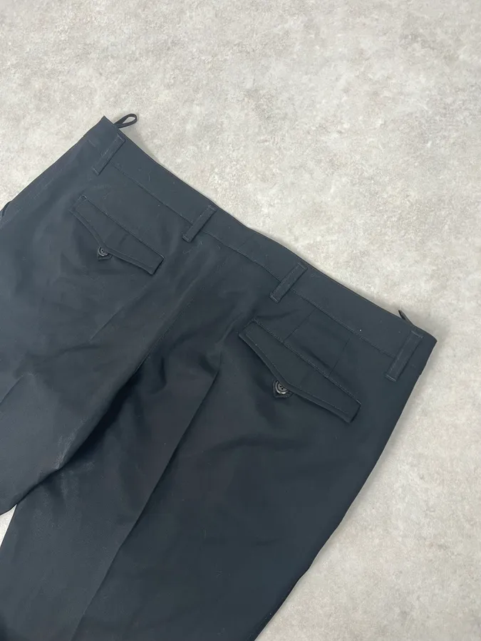 SS2008 Prada Black Tailored Pants - Image 8