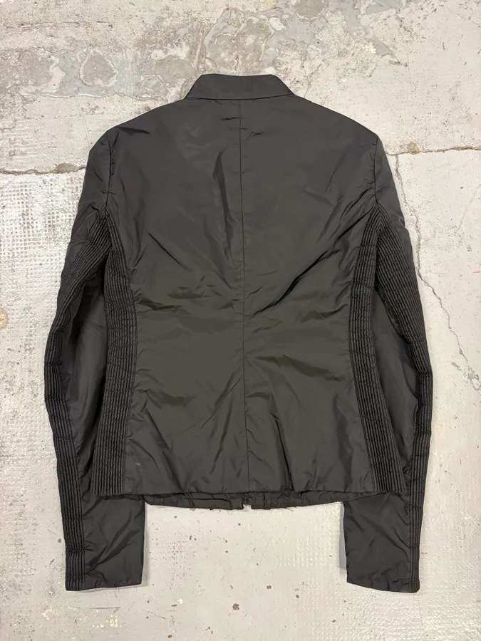 SS2008 Prada Black Wrapped Multi Zips Nylon Jacket - Image 6