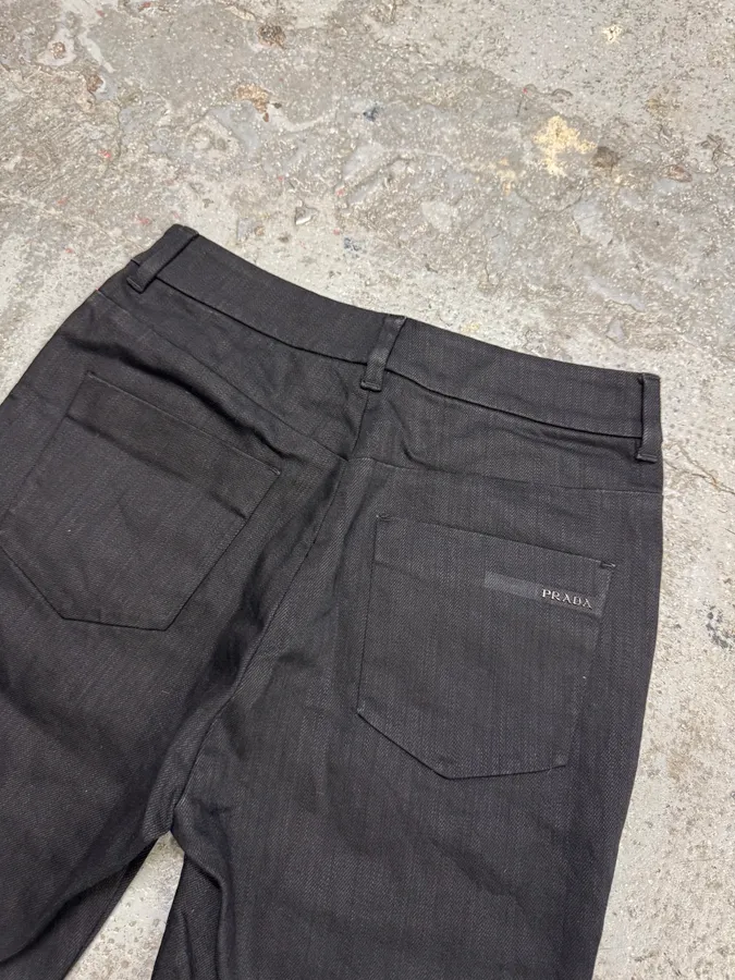 SS2008 Prada Dark Grey Denim Shorts - Image 5