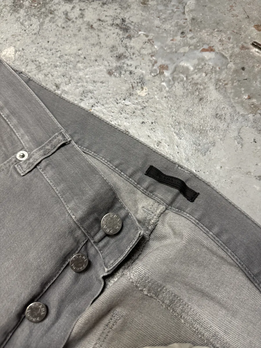 SS2008 Prada Grey Distressed Denim Jeans - Image 12
