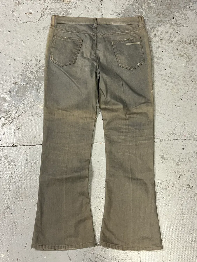 SS2008 Prada Grey Eroded Denim Jeans - Image 7