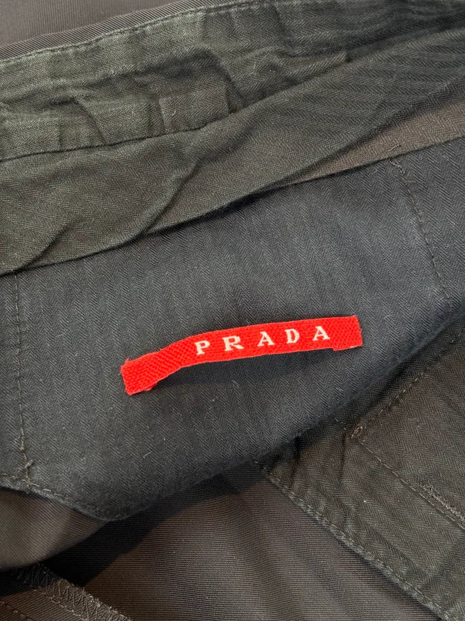 SS2008 Prada Linea Rossa Black Technical Trousers - Image 10