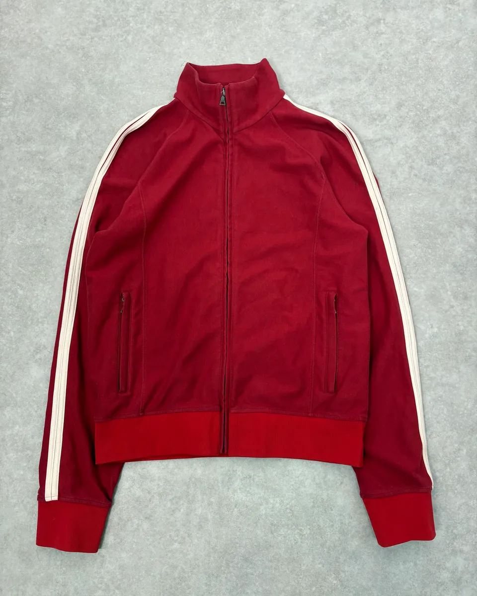 SS2008 Prada Red Zip-Up Sweater