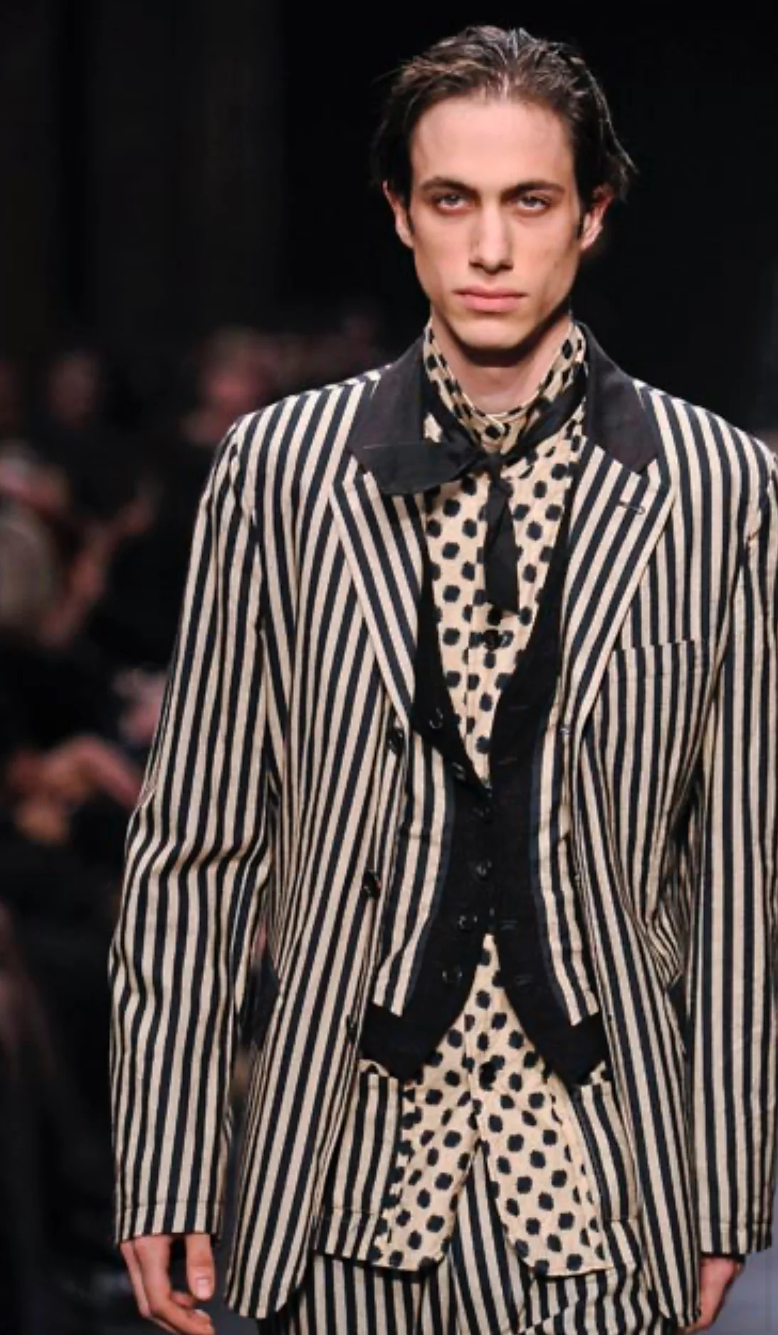 SS2009 Ann Demeulemeester Striped Waistcoat - Image 4