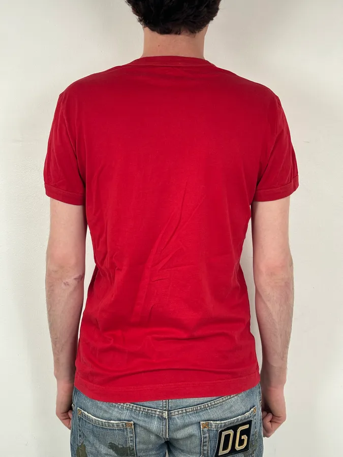 SS2009 Dolce & Gabbana Red Rocky T-Shirt - Image 3