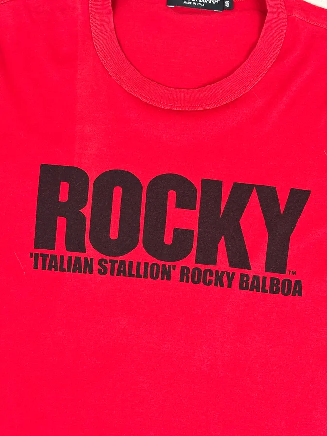 SS2009 Dolce & Gabbana Red Rocky T-Shirt - Image 7