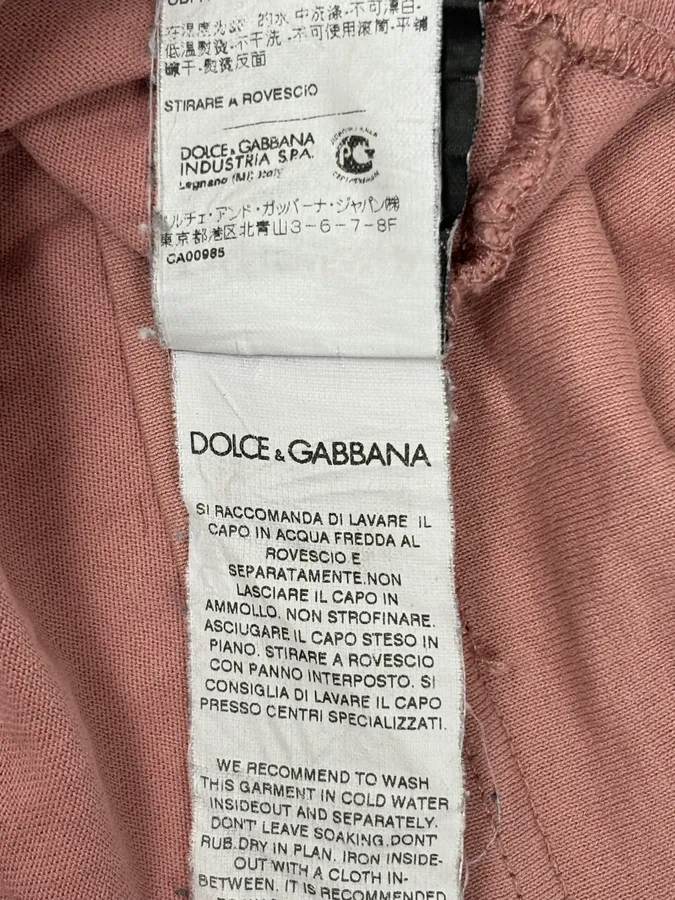 SS2009 Dolce & Gabbana Rose Cotton Steve McQueen Graphic T-Shirt - Image 14