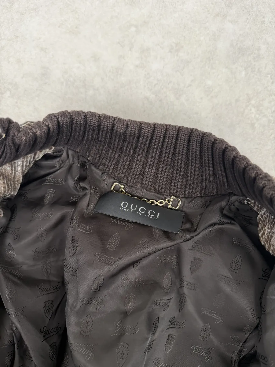 SS2009 Gucci Madonna Python Leather Jacket by Frida Giannini - Image 11