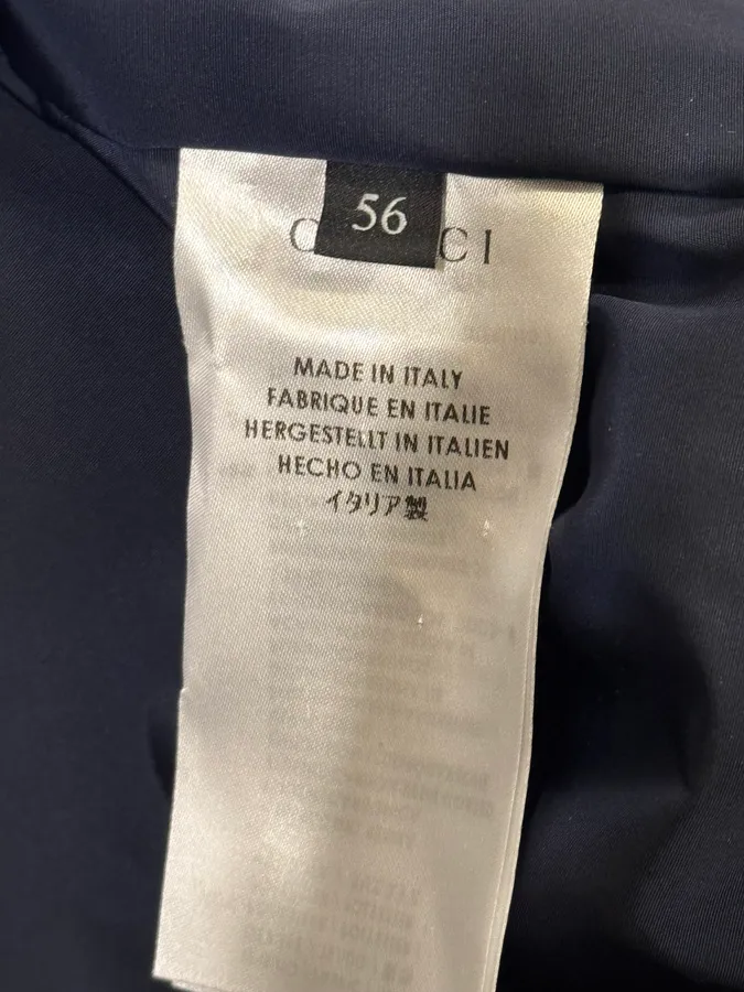 SS2009 Gucci Navy Madonna Military Nylon Jacket - Image 12