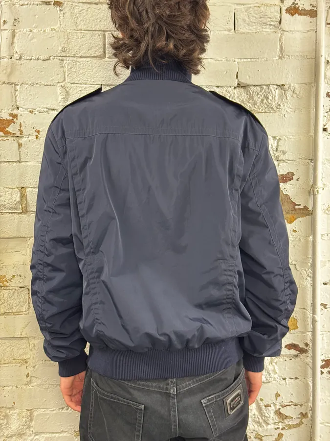 SS2009 Gucci Navy Madonna Military Nylon Jacket - Image 3
