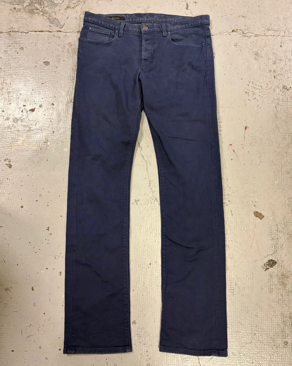 SS2009 Gucci Navy Slim Denim Jeans