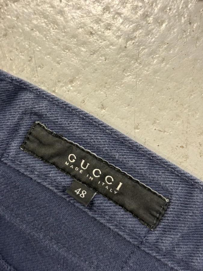 SS2009 Gucci Navy Slim Denim Jeans - Image 10