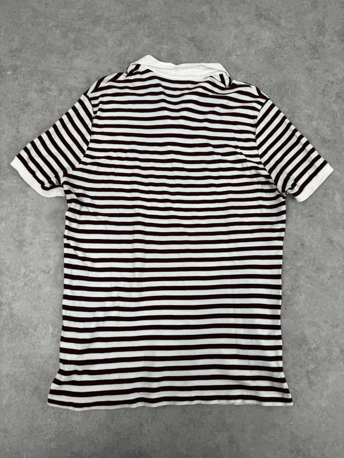 SS2009 Gucci White & Red Signature Polo Shirt - Image 4