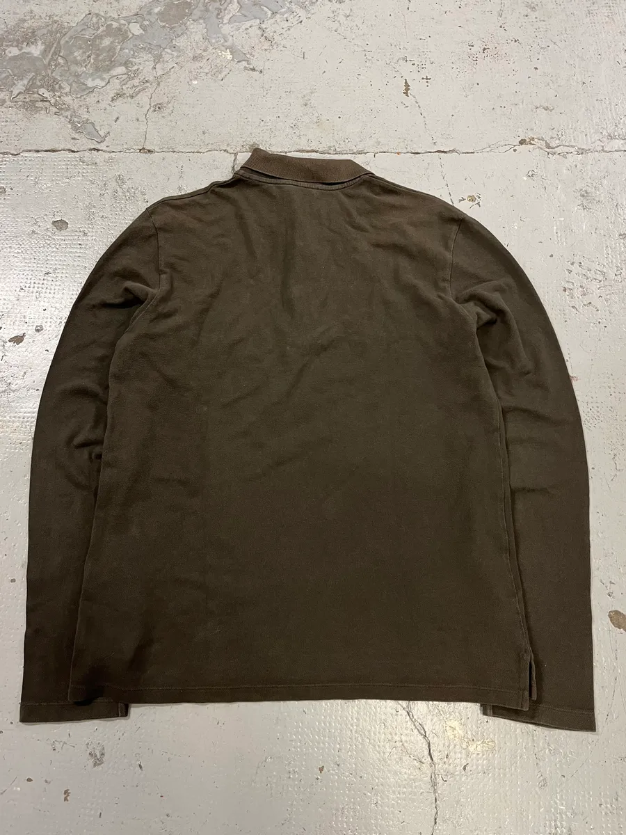 SS2009 Prada Dark Green Classy Longsleeve Polo - Image 6