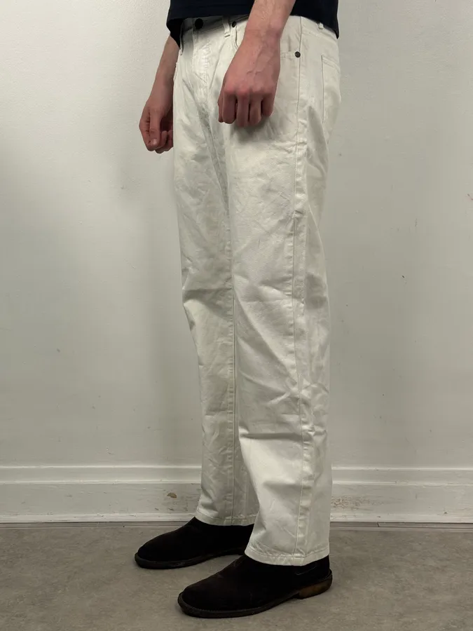 SS2009 Prada White Classic Denim Jeans - Image 3