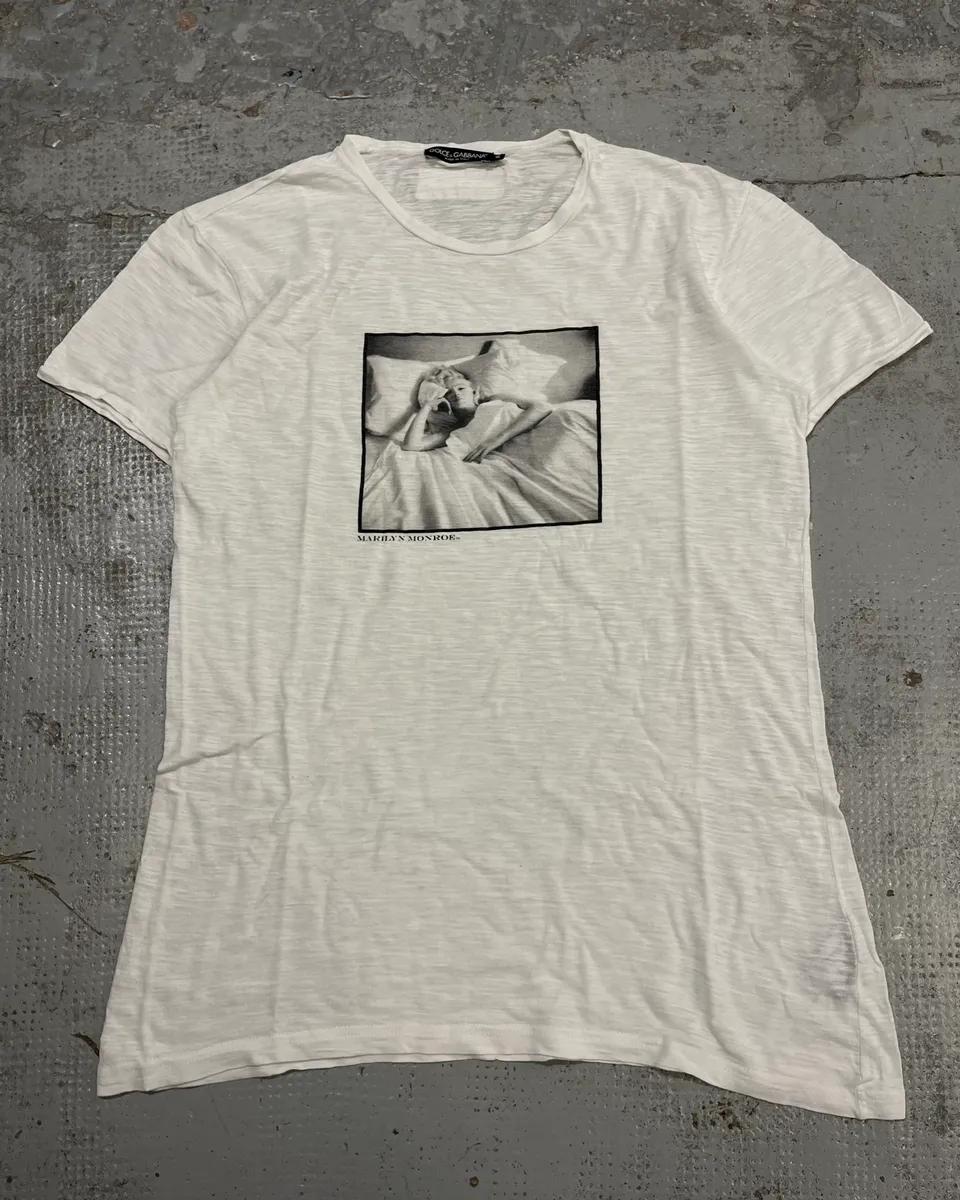 SS2010 Dolce & Gabbana White Marilyn Monroe T-Shirt - Image 3