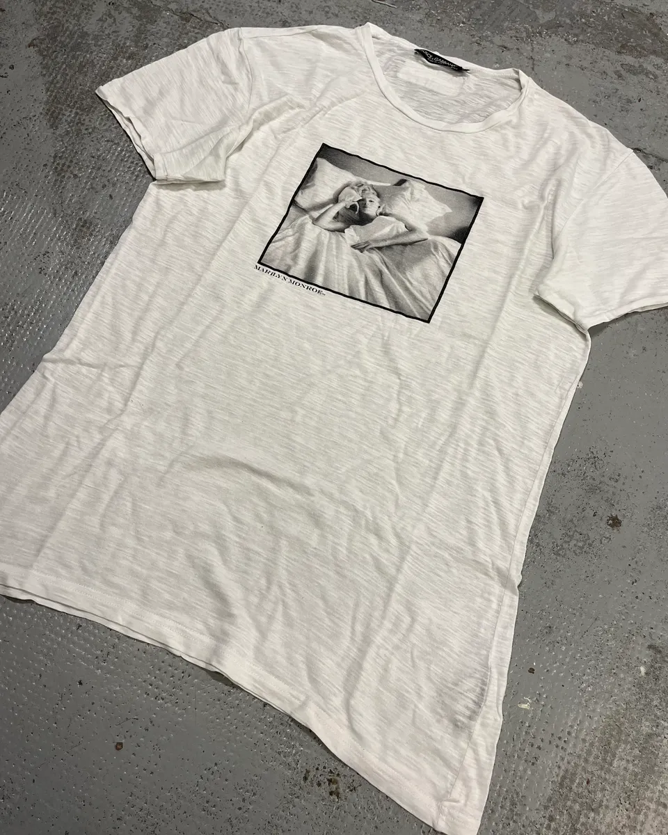 SS2010 Dolce & Gabbana White Marilyn Monroe T-Shirt - Image 4