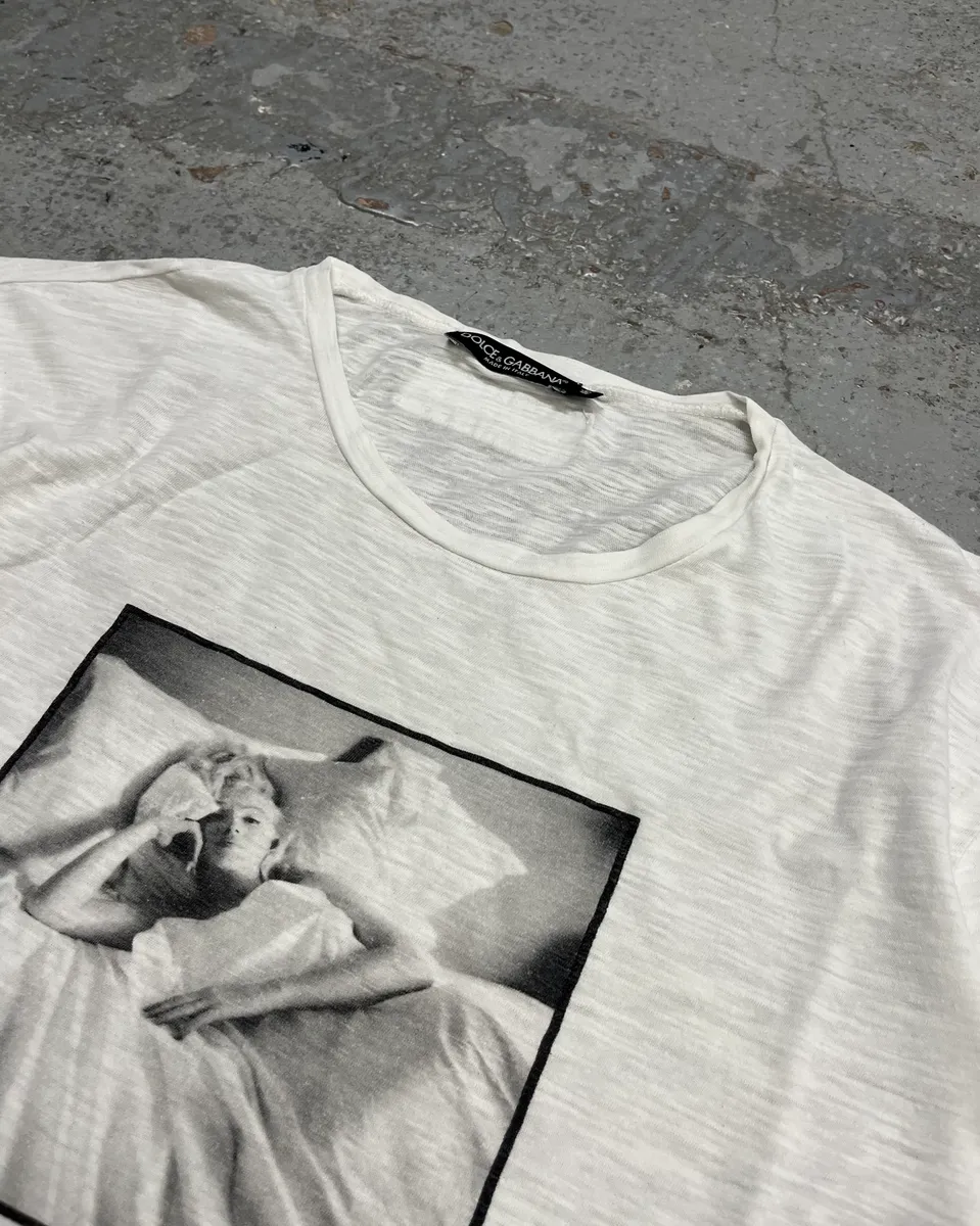 SS2010 Dolce & Gabbana White Marilyn Monroe T-Shirt - Image 5