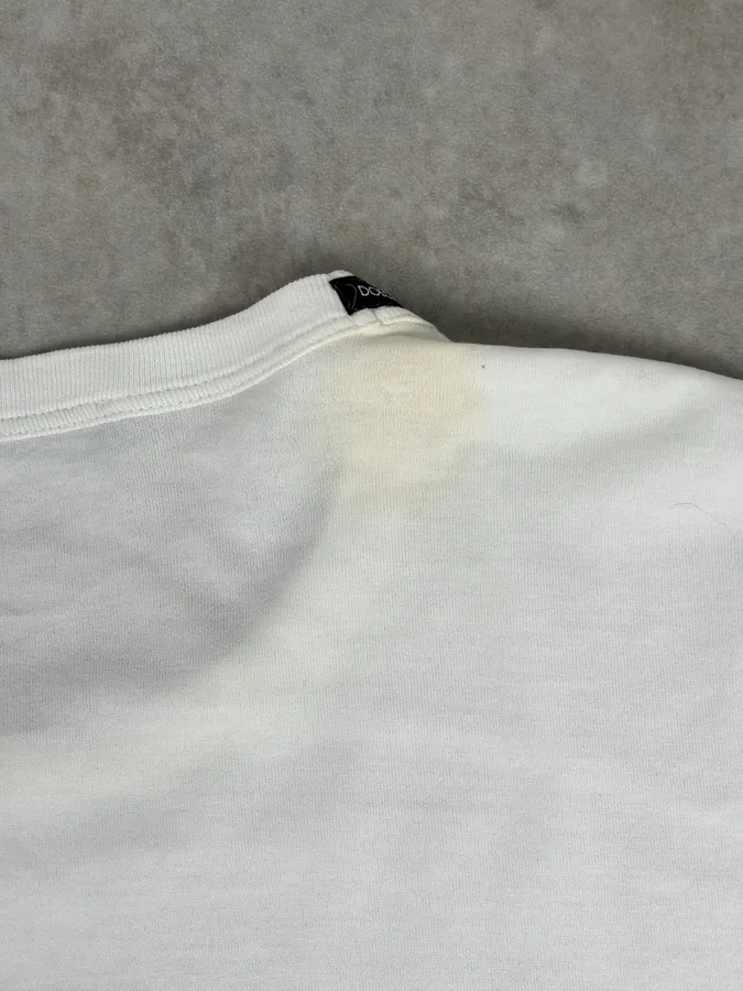 SS2010 Dolce & Gabbana White Monica Belluci Portrait T-Shirt - Image 10