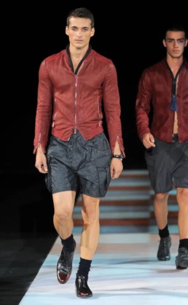 SS2010 Emporio Armani Red Lamb Leather Pure Italian Jacket - Image 2